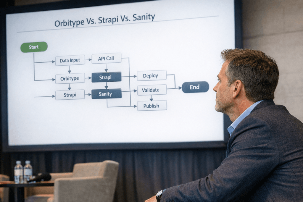 Orbitype Vs. Strapi Vs. Sanity