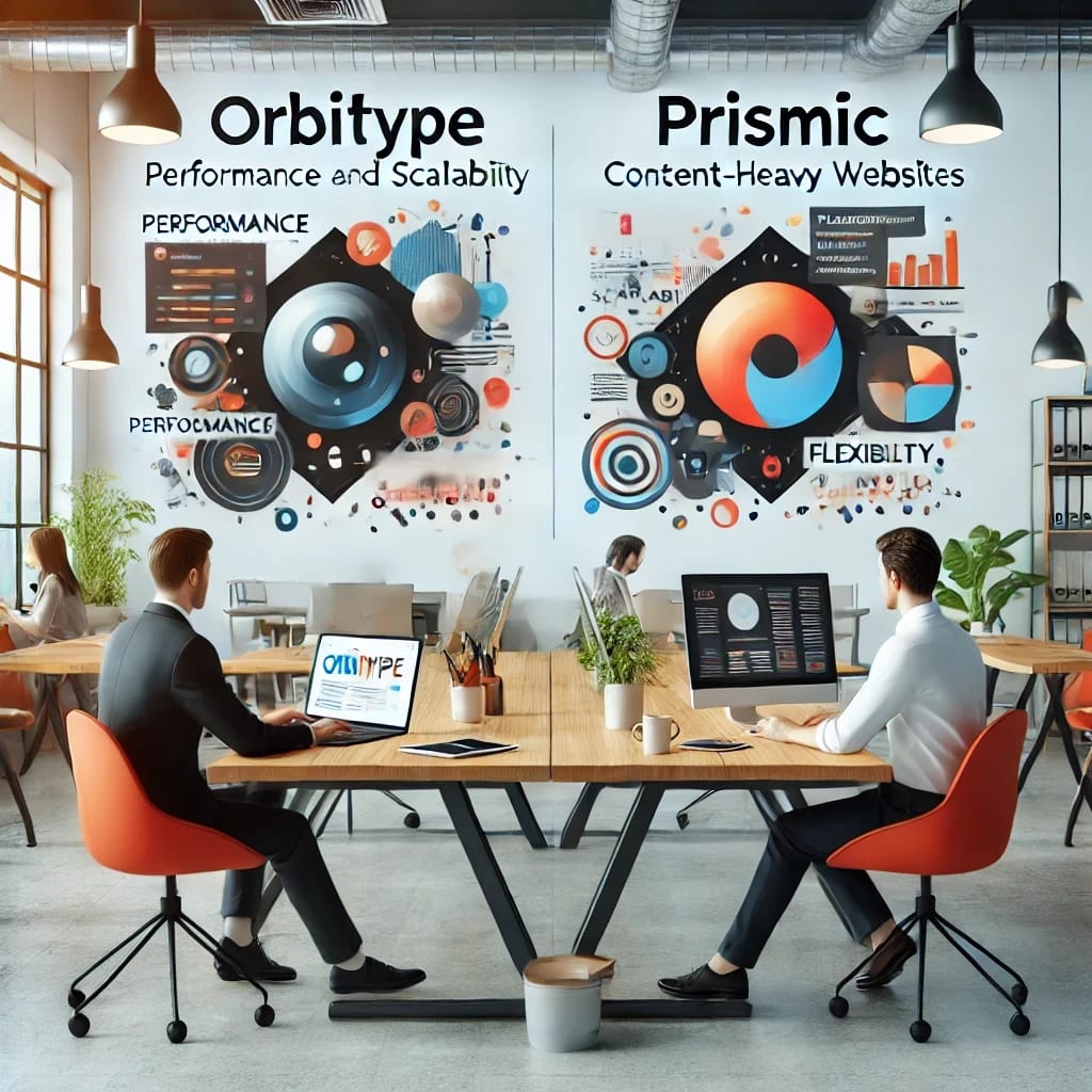 Orbitype vs. Prismic: Which CMS is Better for Content-Heavy Websites?
